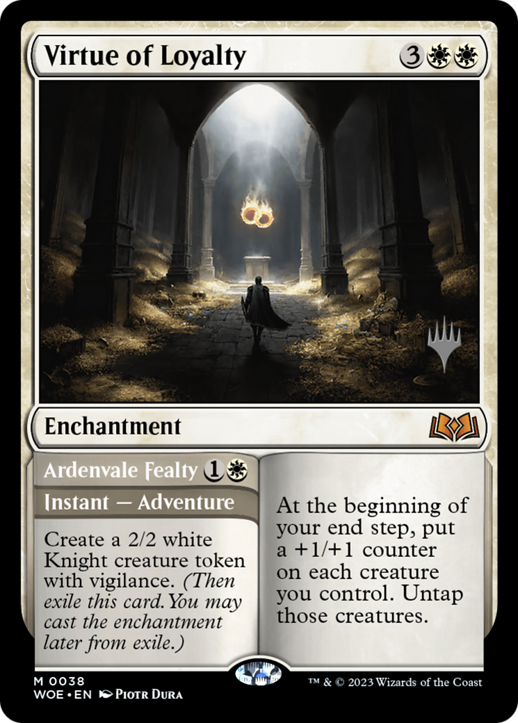 Virtue of Loyalty (PPWOE-038) [Promo Pack: Wilds of Eldraine Promos]