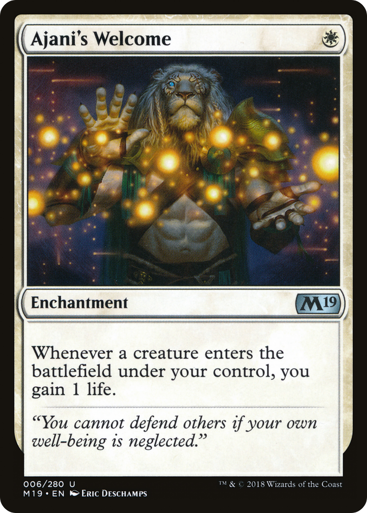 Ajani's Welcome (M19-006) [Core Set 2019]