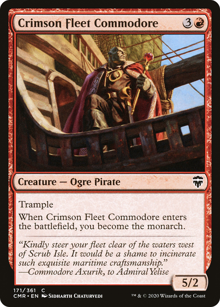 Crimson Fleet Commodore (CMR-171) [Commander Legends]