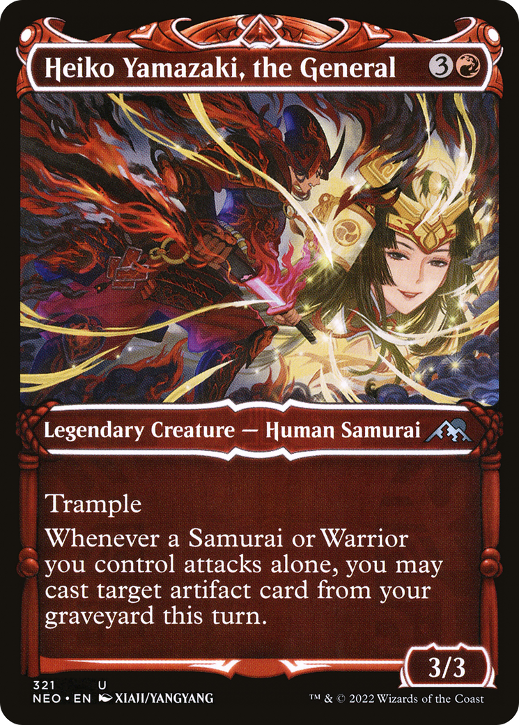 Heiko Yamazaki, the General (Showcase) (NEO-321) [Kamigawa: Neon Dynasty]