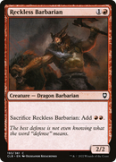 Reckless Barbarian (CLB-193) [Commander Legends: Battle for Baldur's Gate]