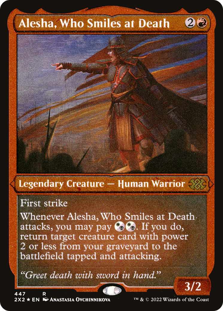 Alesha, Who Smiles at Death (Foil Etched) (2X2-447) [Double Masters 2022] Foil