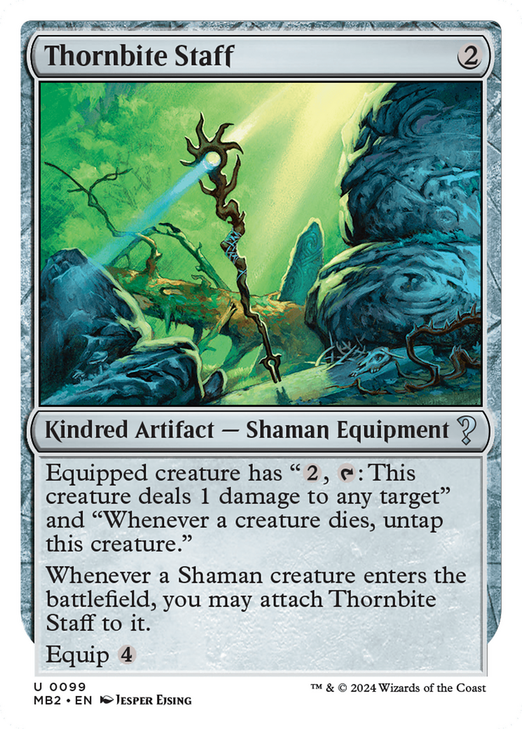 Thornbite Staff (MB2-099) [Mystery Booster 2]