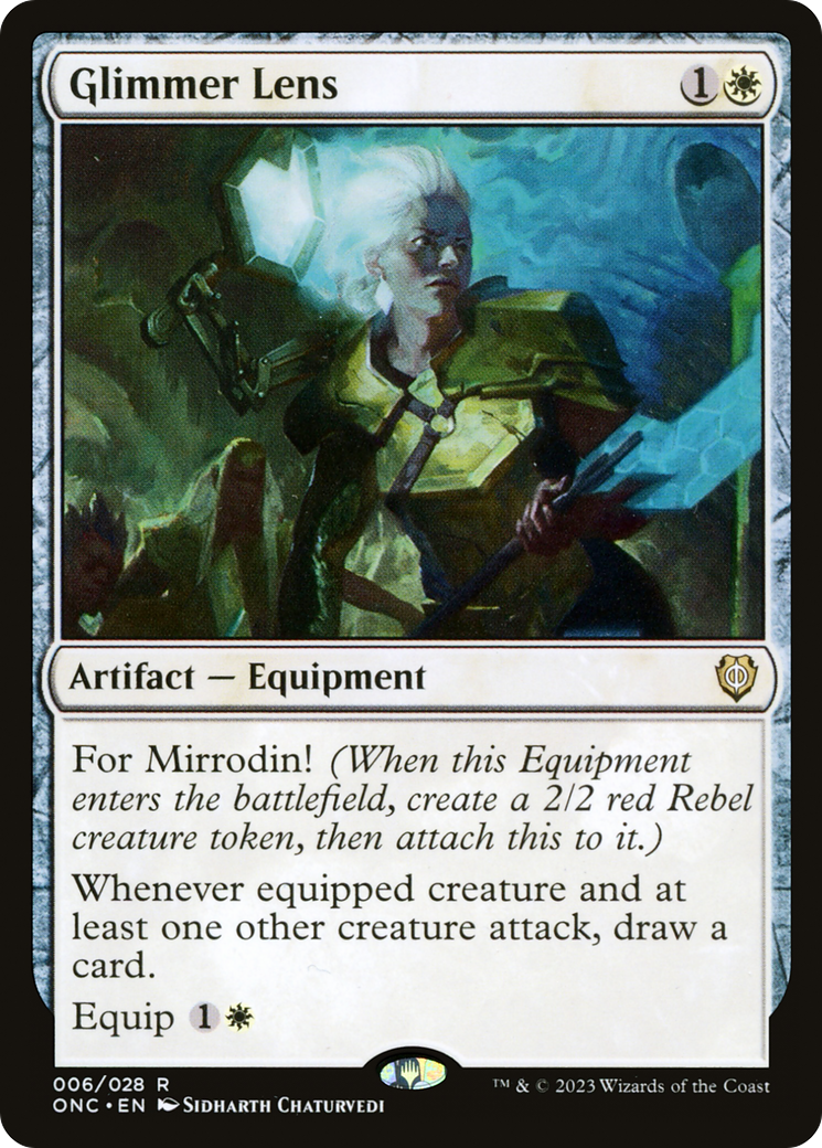 Glimmer Lens (ONC-006) [Phyrexia: All Will Be One Commander]