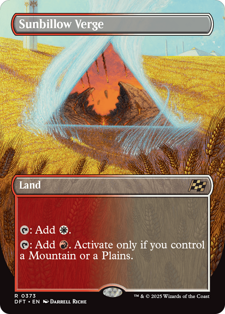 Sunbillow Verge (DFT-373) [Aetherdrift] (Borderless) Foil