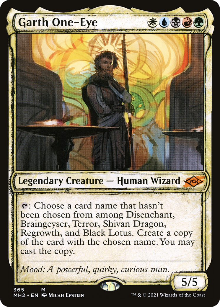 Garth One-Eye (MH2-365) [Modern Horizons 2]: (Showcase) Foil