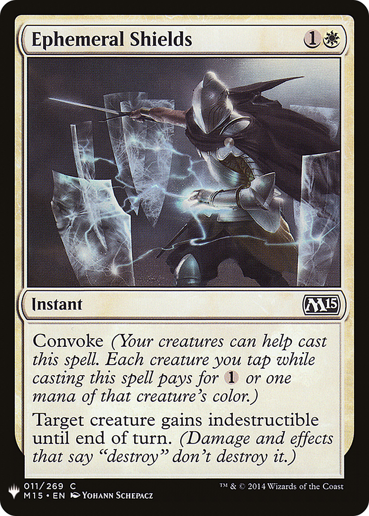 Ephemeral Shields (LIST-M15-11) [The List]