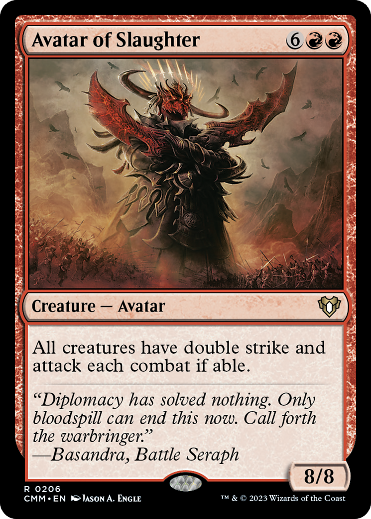 Avatar of Slaughter (CMM-206) [Commander Masters]