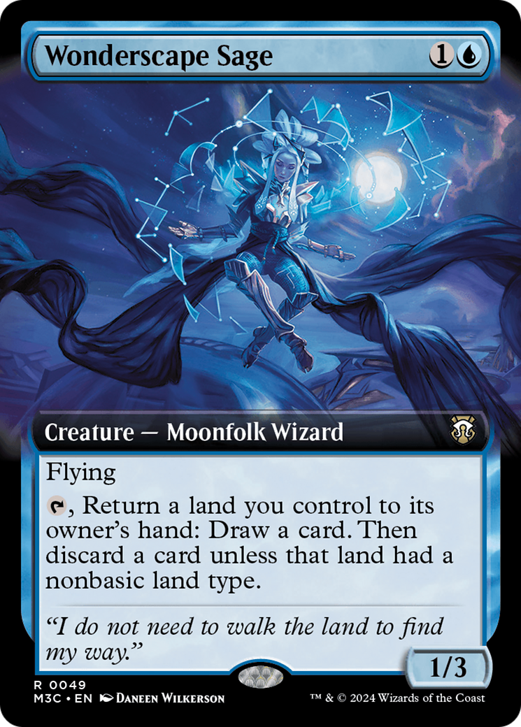 Wonderscape Sage (M3C-049) [Modern Horizons 3 Commander]: (Extended Art)