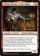 Valduk, Keeper of the Flame (PRE-148S) [Dominaria Promos] Foil