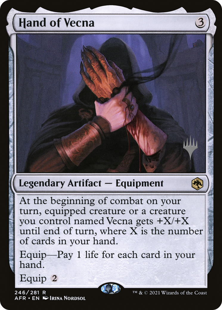 Hand of Vecna (PPAFR-246P) [Adventures in the Forgotten Realms Promos] Foil