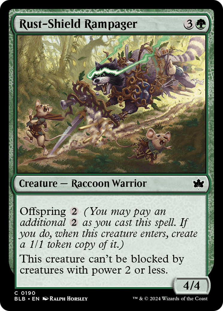 Rust-Shield Rampager (BLB-190) [Bloomburrow] Foil
