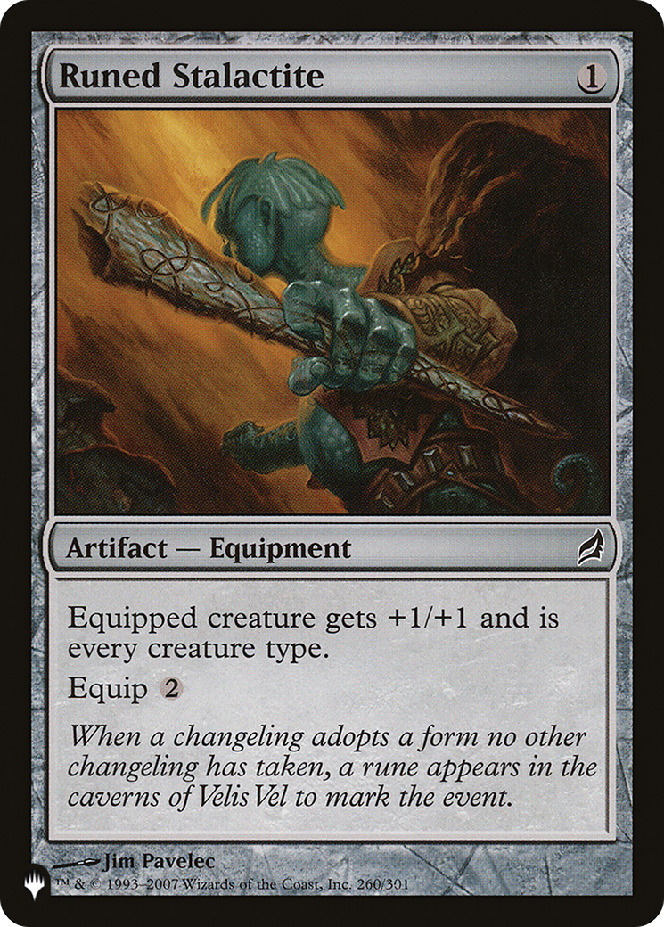 Runed Stalactite (LIST-LRW-260) [The List]
