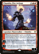 Chandra, Fire Artisan (PRE-119S) [War of the Spark Promos] Foil