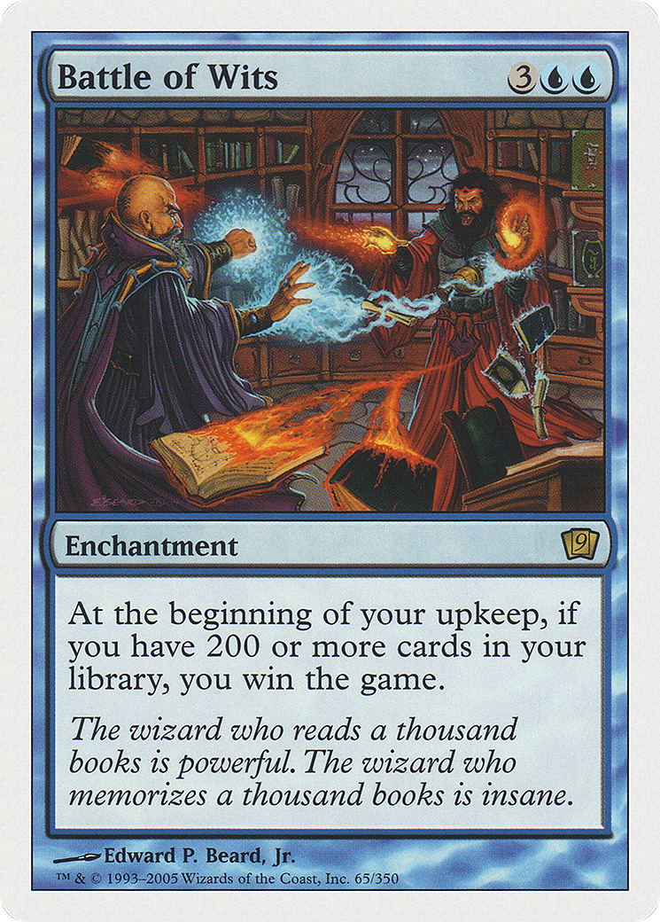 Battle of Wits (9ED-065) [Ninth Edition] Foil
