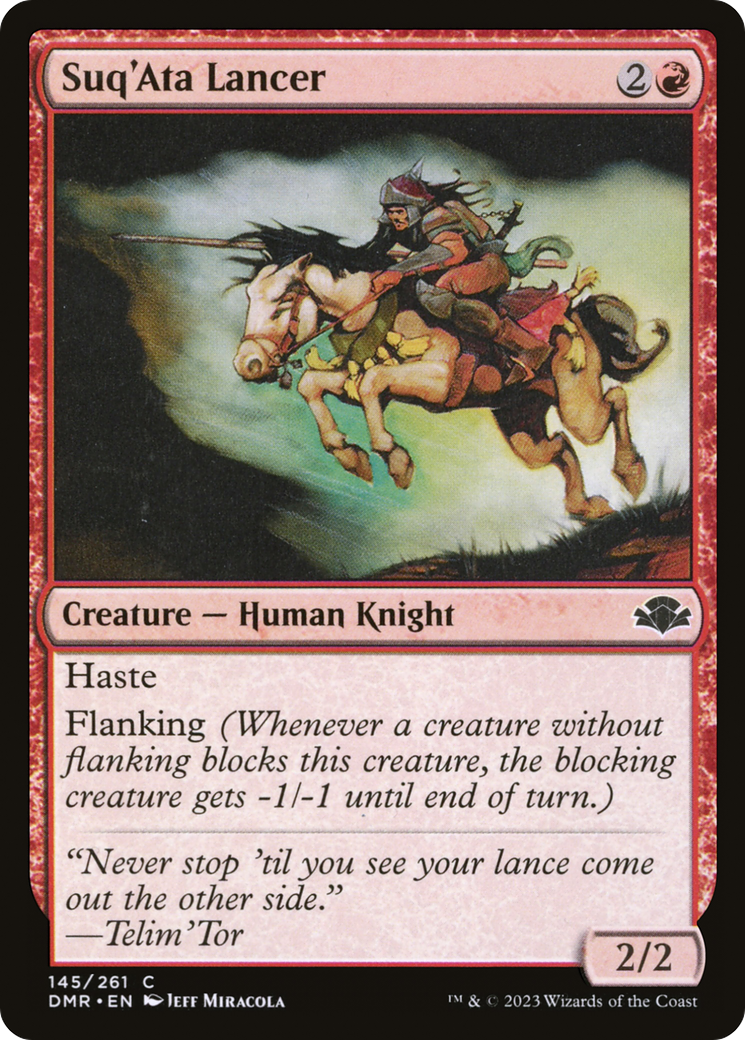 Suq'Ata Lancer (DMR-145) [Dominaria Remastered] Foil