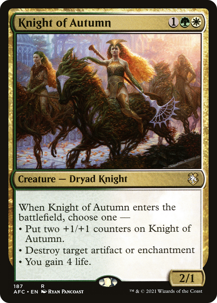 Knight of Autumn (AFC-187) [Forgotten Realms Commander]
