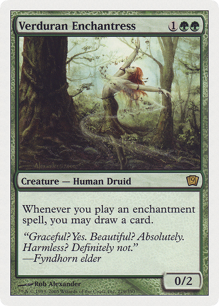 Verduran Enchantress [Ninth Edition] Foil