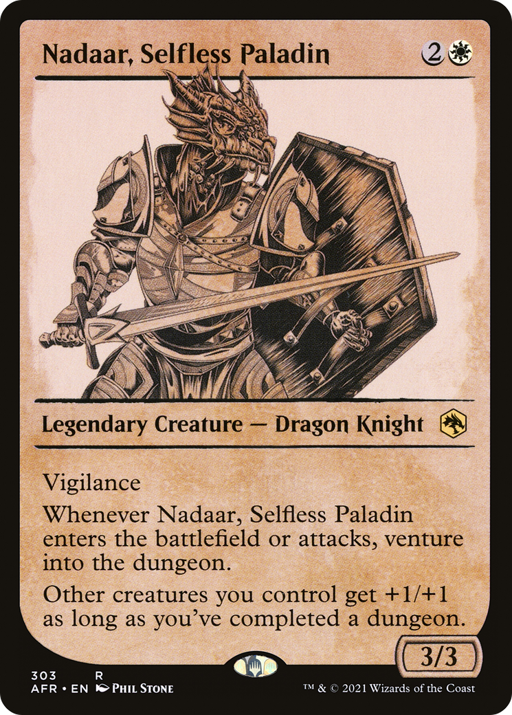 Nadaar, Selfless Paladin (Showcase) (AFR-303) [Adventures in the Forgotten Realms]