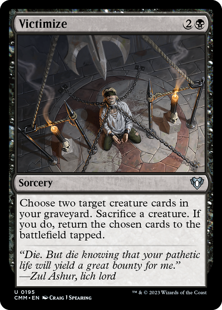 Victimize (CMM-195) [Commander Masters] Foil