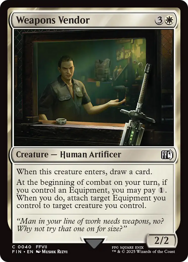 Weapons Vendor (FIN-040) [FINAL FANTASY] Foil