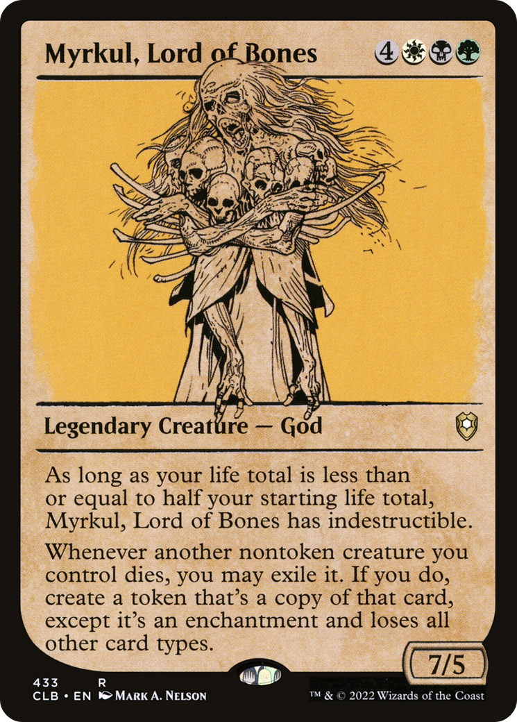 Myrkul, Lord of Bones (CLB-433) [Commander Legends: Battle for Baldur's Gate]: (Showcase) Foil