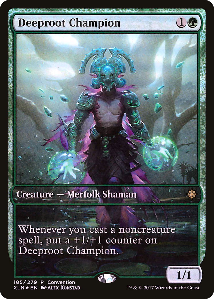 Deeproot Champion (MEDIA-185) [Ixalan Promos] Foil