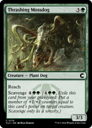 Thrashing Mossdog (CLU-176) [Ravnica: Clue Edition]