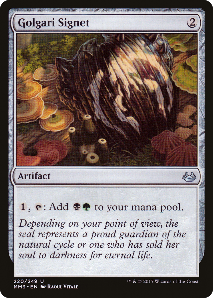 Golgari Signet (MM3-220) [Modern Masters 2017]
