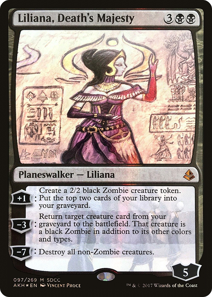 Liliana, Death's Majesty (MEDIA-097) [San Diego Comic-Con 2017] Foil