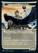 The Restoration of Eiganjo // Architect of Restoration (NEO-354) [Kamigawa: Neon Dynasty]: (Showcase, fandfc) Foil