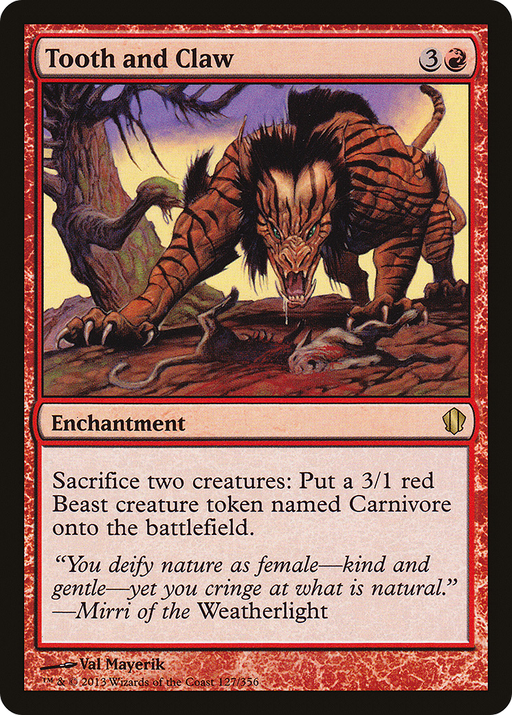 Tooth and Claw (C13-127) [Commander 2013]
