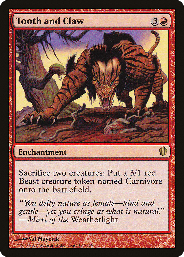 Tooth and Claw (C13-127) [Commander 2013]
