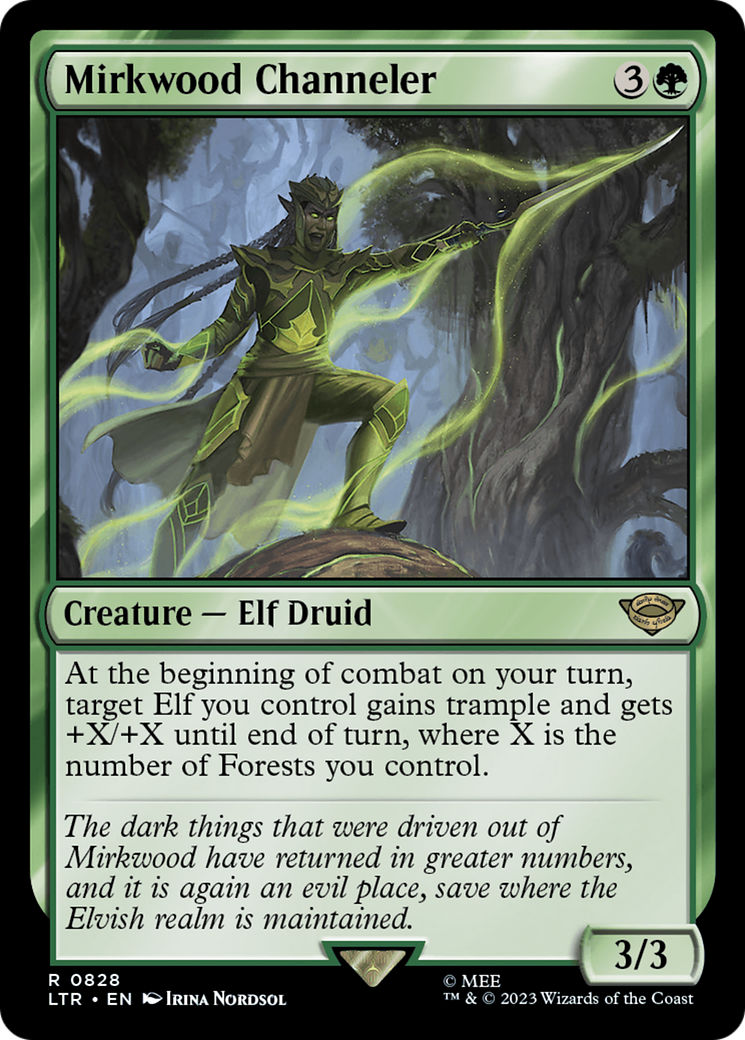 Mirkwood Channeler (LTR-828) [The Lord of the Rings: Tales of Middle-earth]