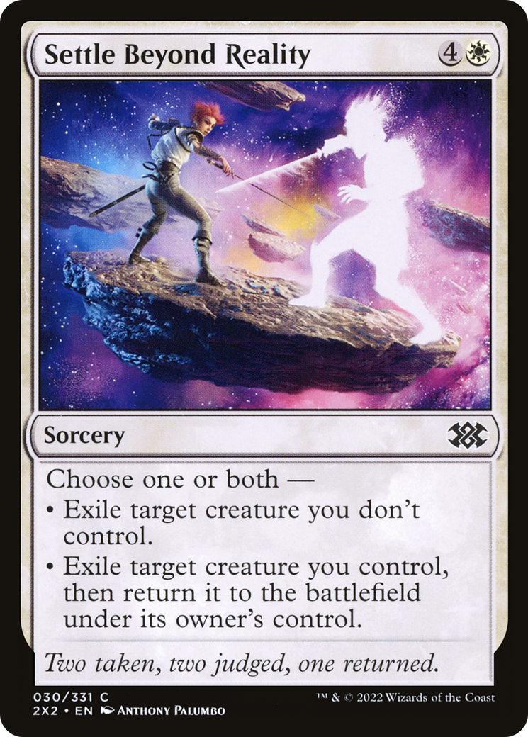 Settle Beyond Reality (2X2-030) [Double Masters 2022] Foil