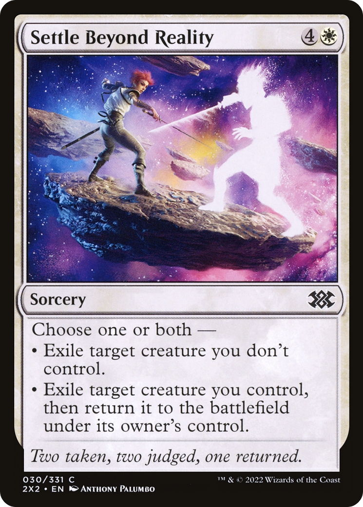 Settle Beyond Reality (2X2-030) [Double Masters 2022]