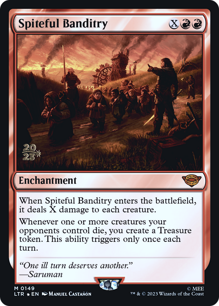 Spiteful Banditry (PRE-149) [Tales of Middle-earth Promos] Foil