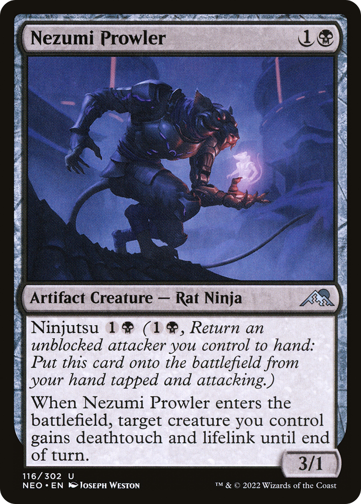 Nezumi Prowler (NEO-116) [Kamigawa: Neon Dynasty] Foil