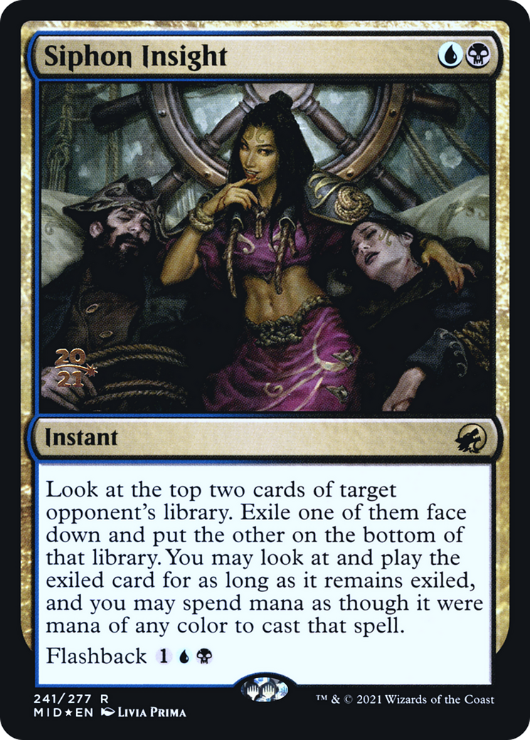 Siphon Insight (PRE-241S) [Innistrad: Midnight Hunt Promos] Foil