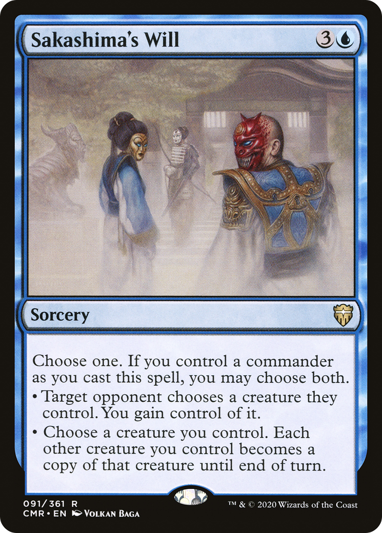 Sakashima's Will (CMR-091) [Commander Legends] Foil