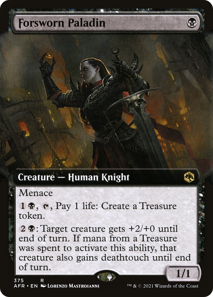 Forsworn Paladin (AFR-375) [Adventures in the Forgotten Realms]: (Extended Art)