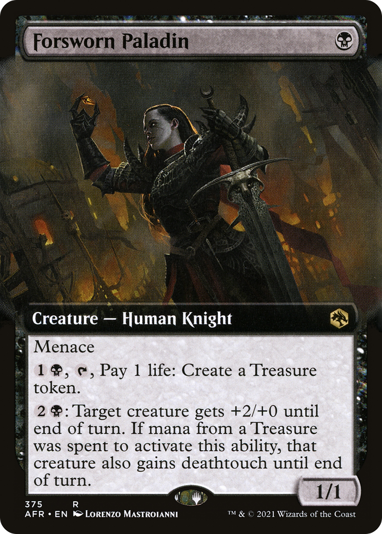 Forsworn Paladin (Extended Art) (AFR-375) [Adventures in the Forgotten Realms]