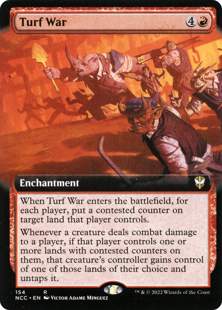 Turf War (NCC-154) [New Capenna Commander]: (Extended Art)