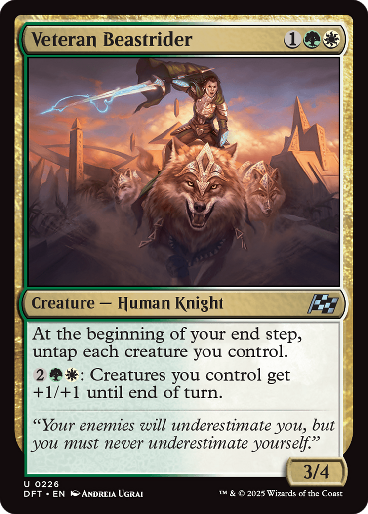 Veteran Beastrider (DFT-226) [Aetherdrift]