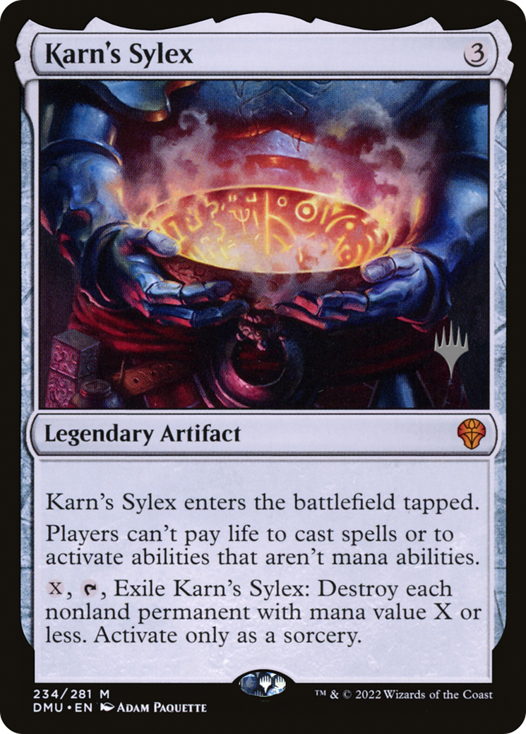 Karn's Sylex (PPDMU-234P) [Dominaria United Promos] Foil