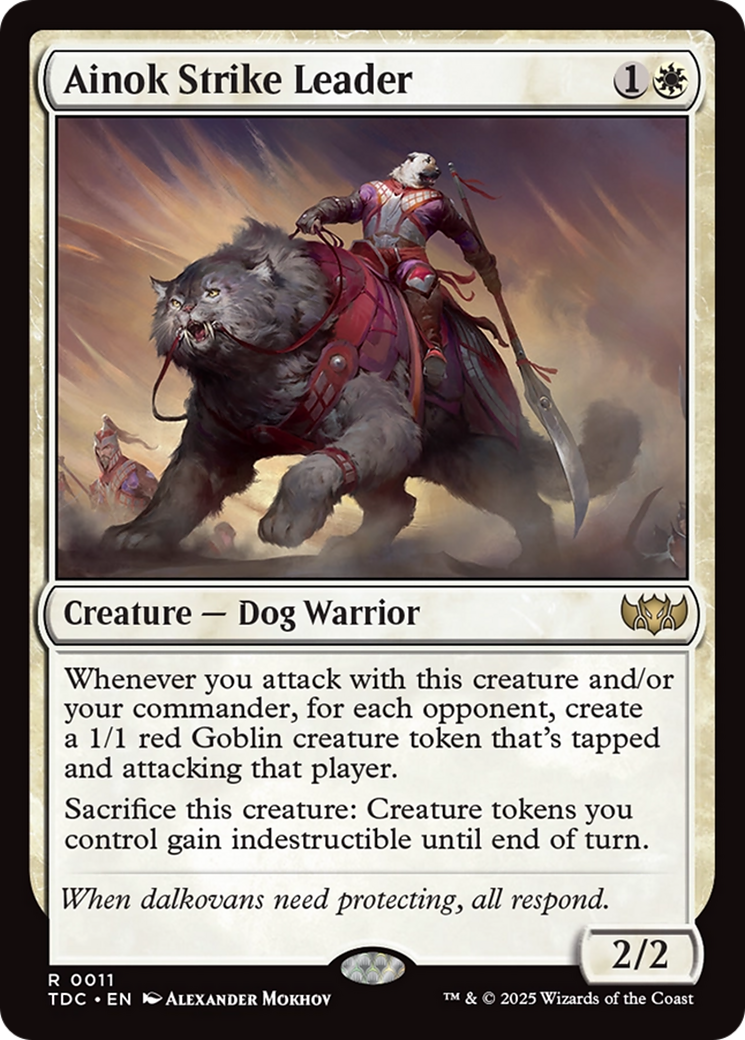 Ainok Strike Leader (TDC-011) [Commander: Tarkir: Dragonstorm]