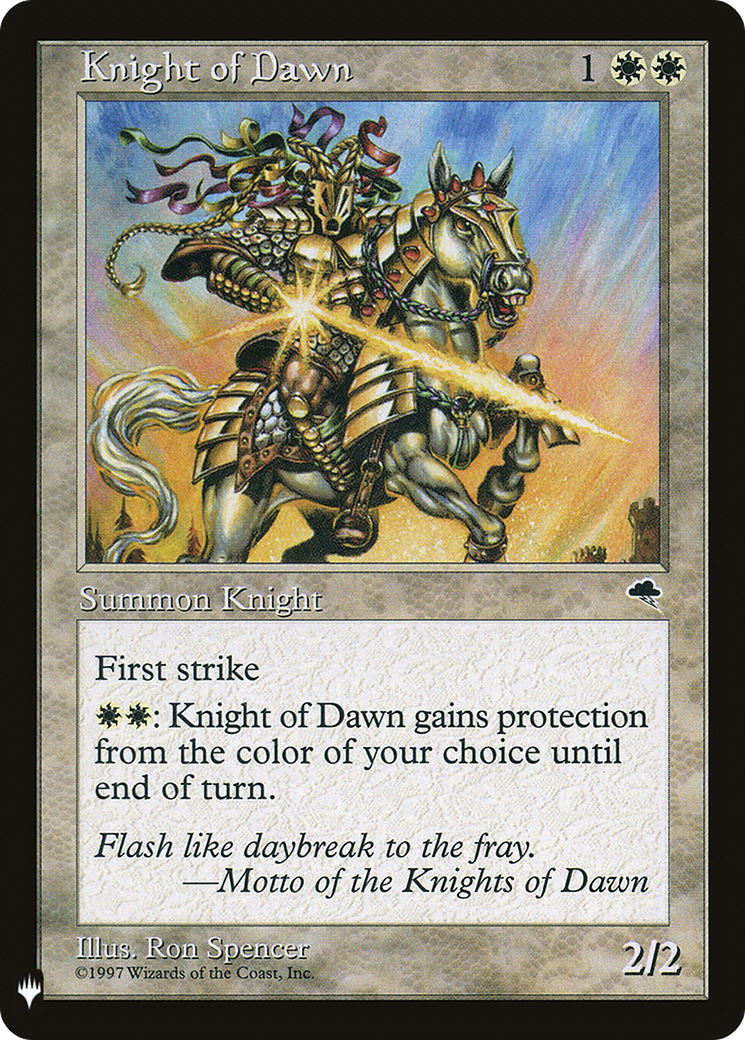 Knight of Dawn (LIST-TMP-26) [The List]