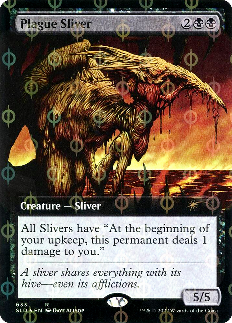 Plague Sliver (SLD-633Φ) [Secret Lair Drop]: (Extended Art) Foil