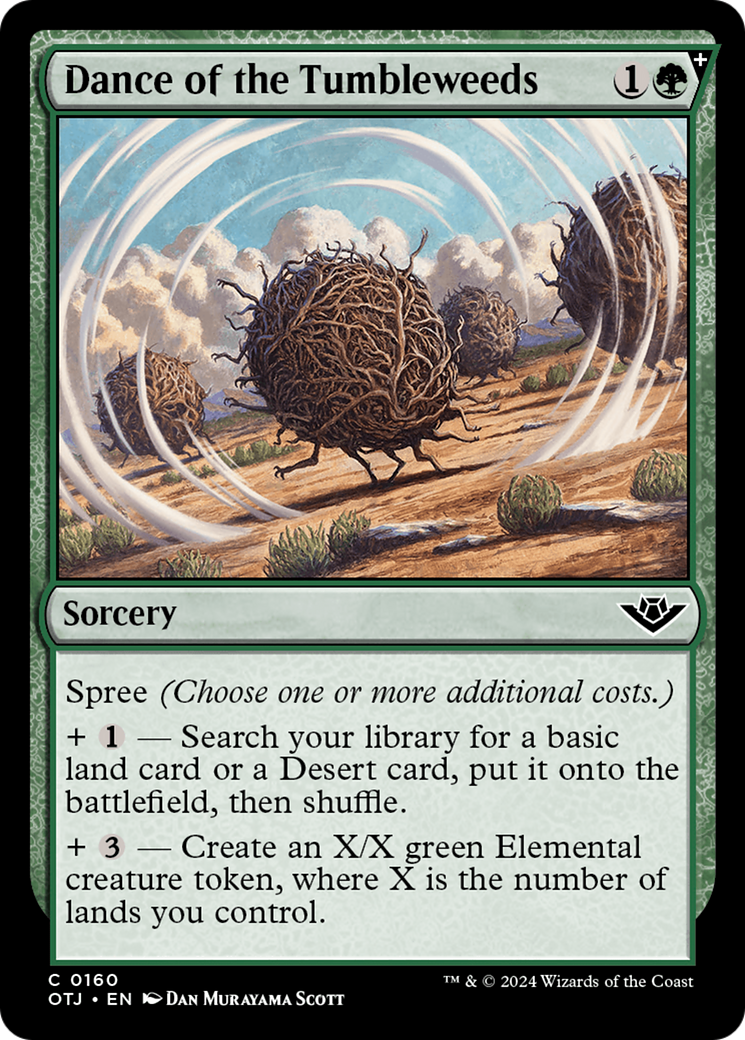 Dance of the Tumbleweeds (OTJ-160) [Outlaws of Thunder Junction]: (spree) Foil