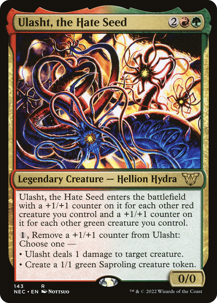 Ulasht, the Hate Seed (NEC-143) [Neon Dynasty Commander]